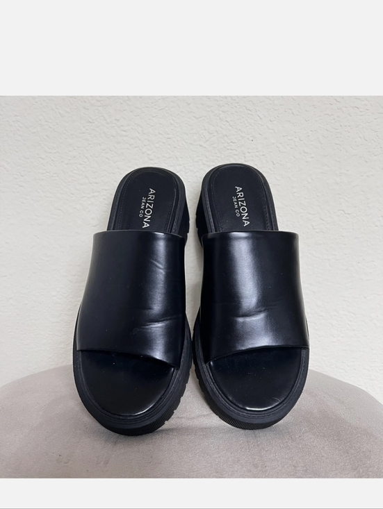 Arizona Jean Company Shoes - Arizona Jean Co. Faux Leather Y2K Slide Sandals, NWOB